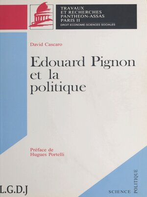 cover image of Édouard Pignon et la politique